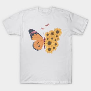 Floral Butterfly T-Shirt